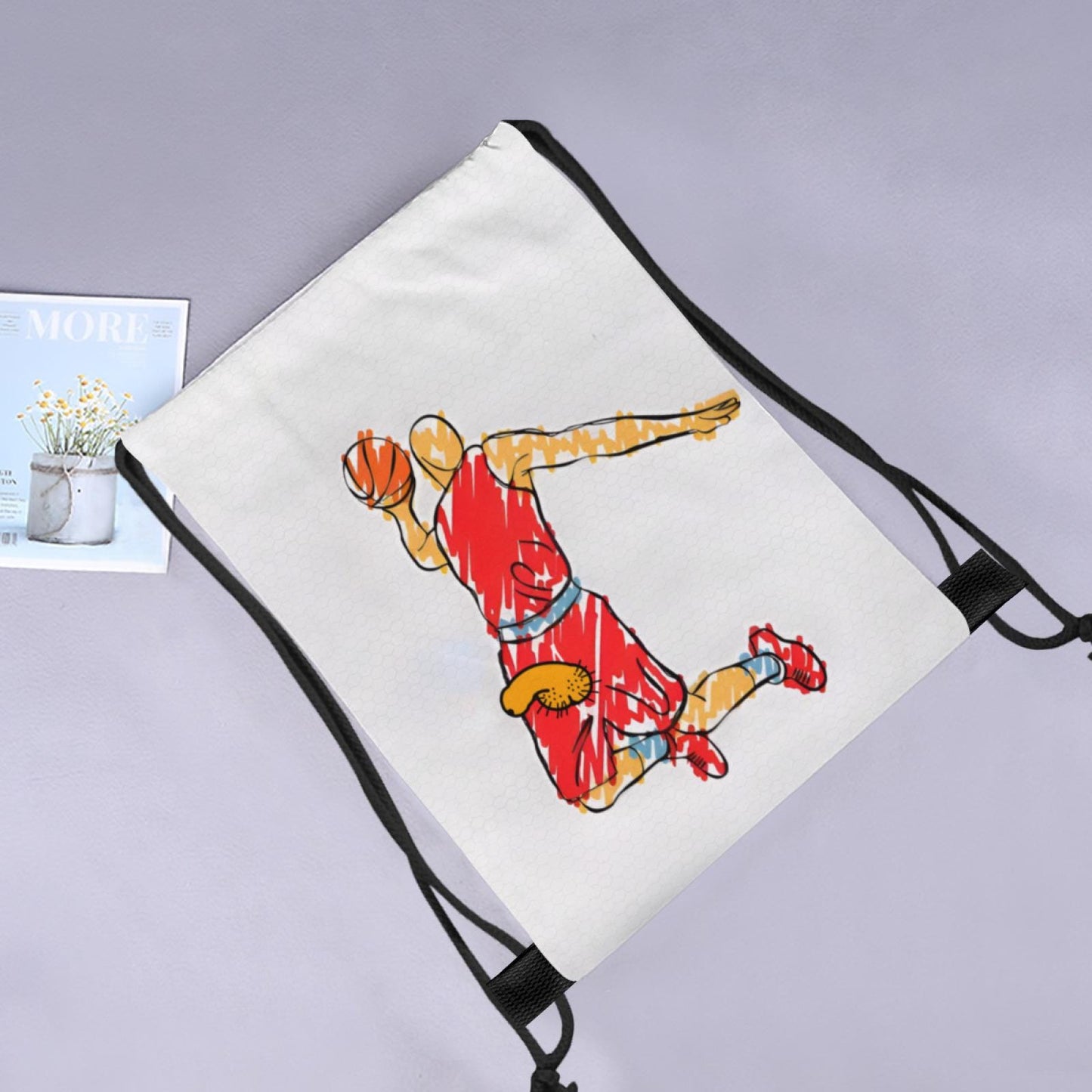 Basketball Drawstring Backpack