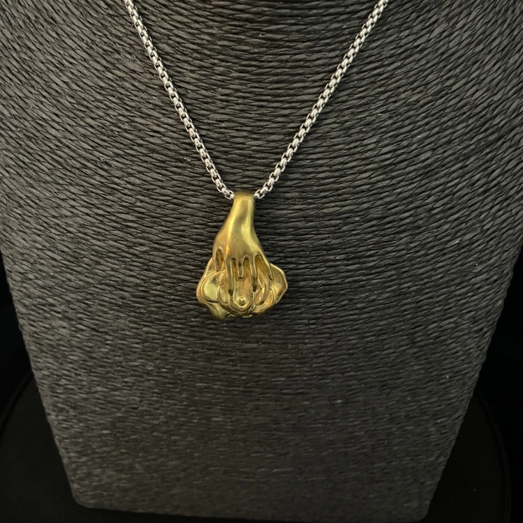 Copper Feminine Form Pendant Necklace