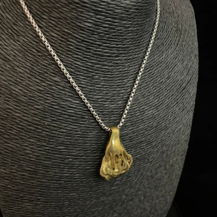 Copper Feminine Form Pendant Necklace