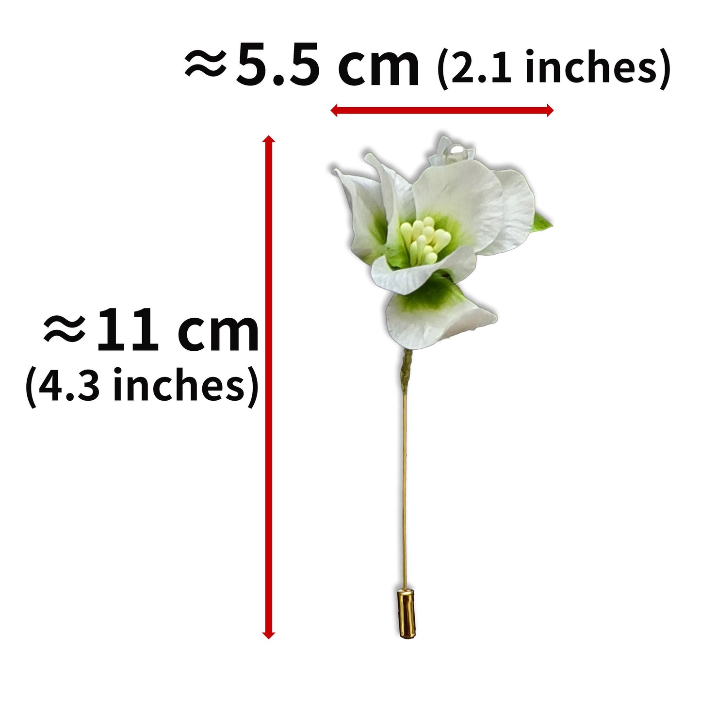 Flower Brooch Pin Handmade Silk Vintage Style Brooch for Women