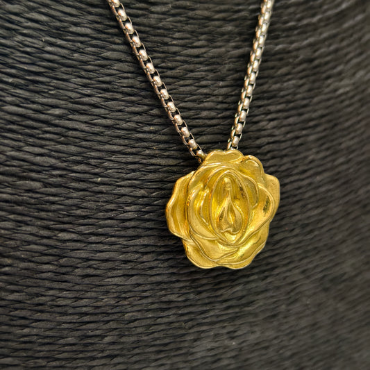 Mystic Rose Pendant Necklace