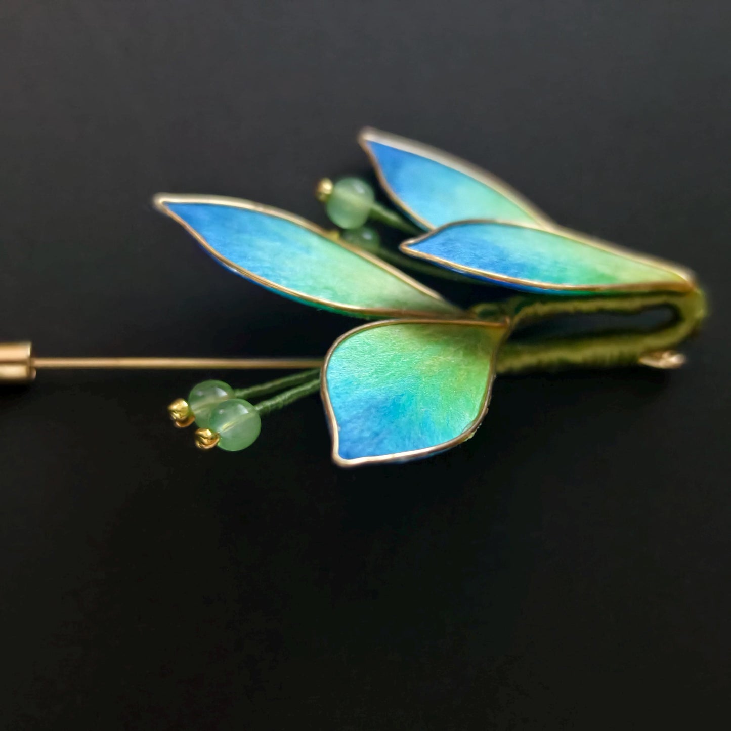 Classic Handmade Silk Flower Brooch