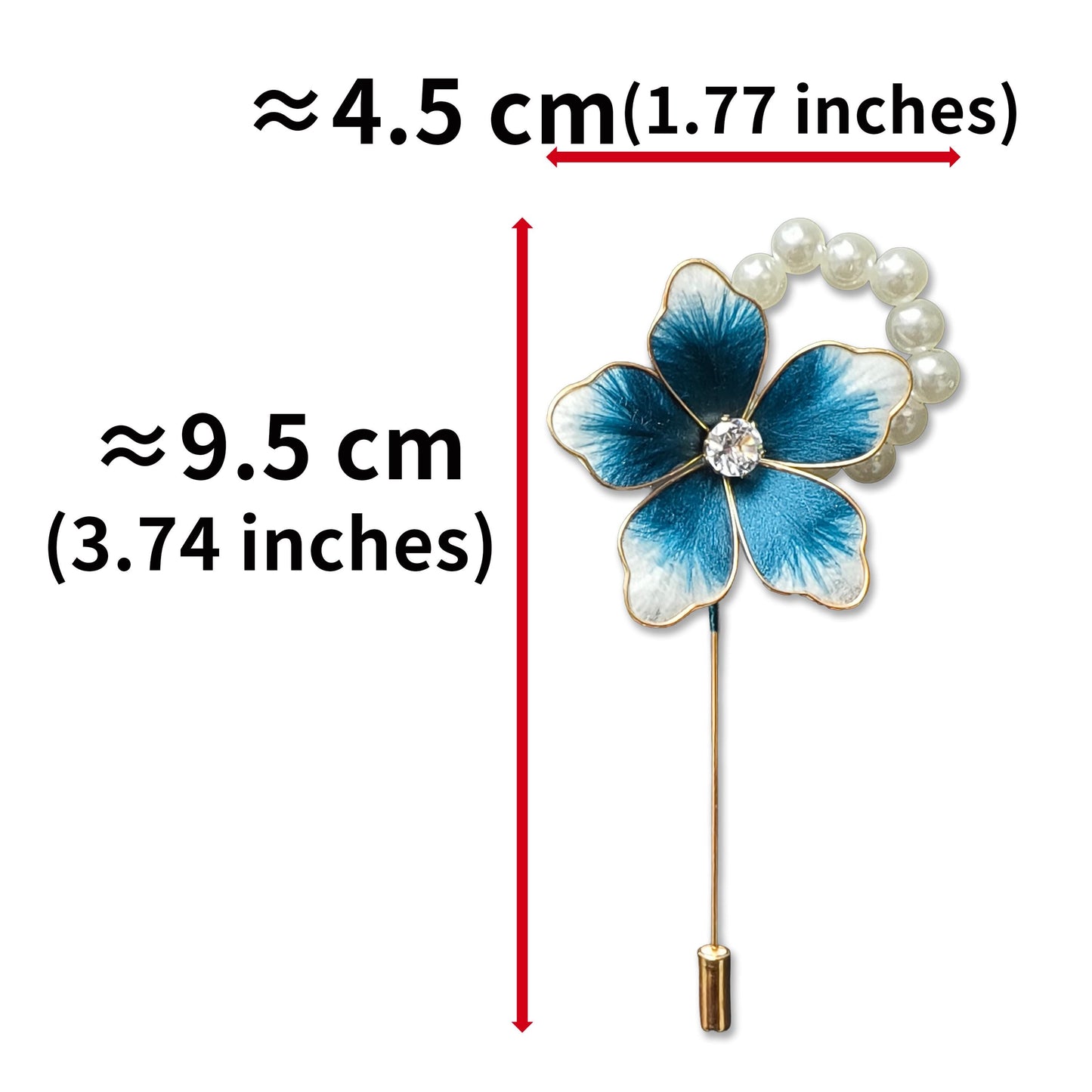 Vintage Handmade Silk Flower Brooch – Elegant Floral Pin for Gowns