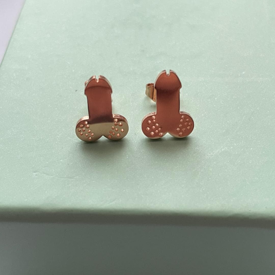 Titanium Steel Penis Earrings