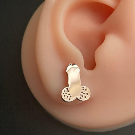 Titanium Steel Penis Earrings