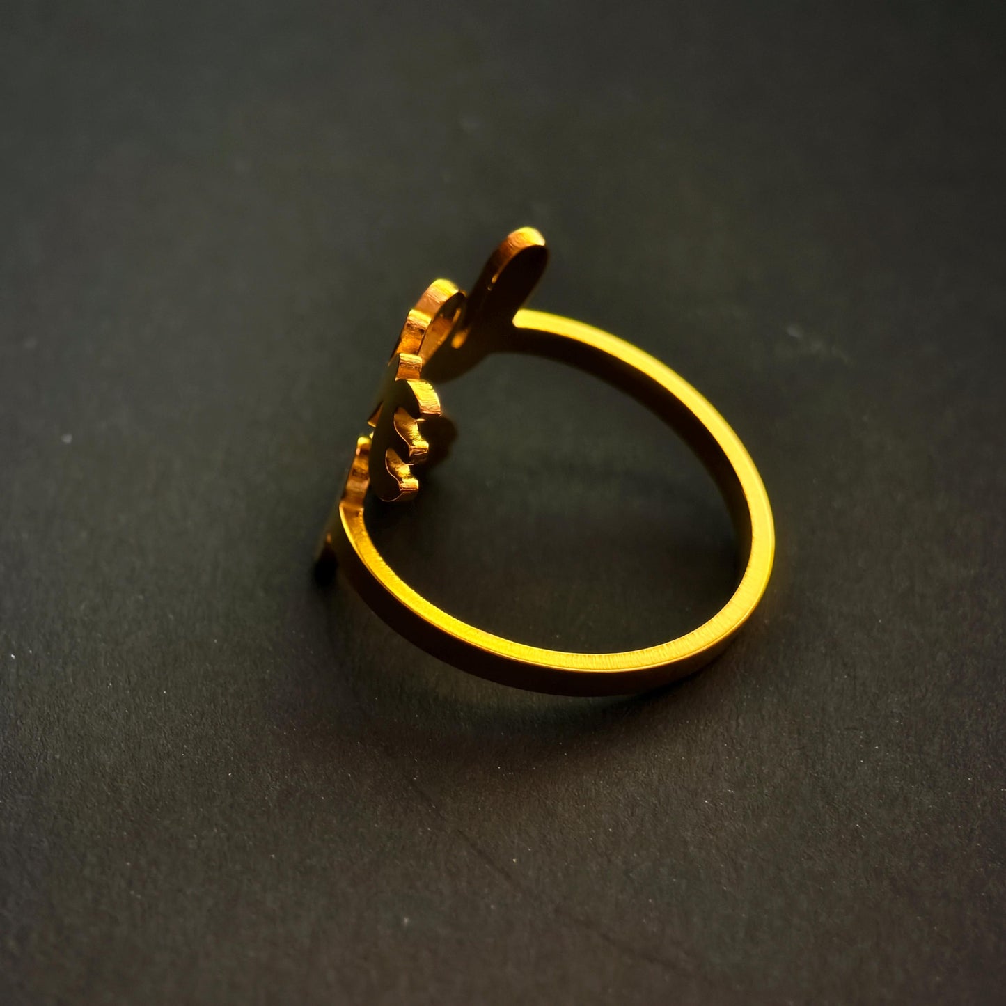 Titanium Steel Love Penis Open Ring