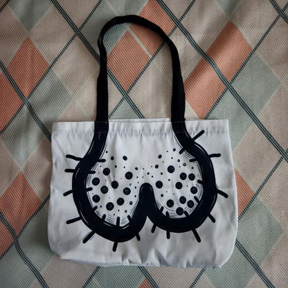 Penis Print Canvas Tote Bag