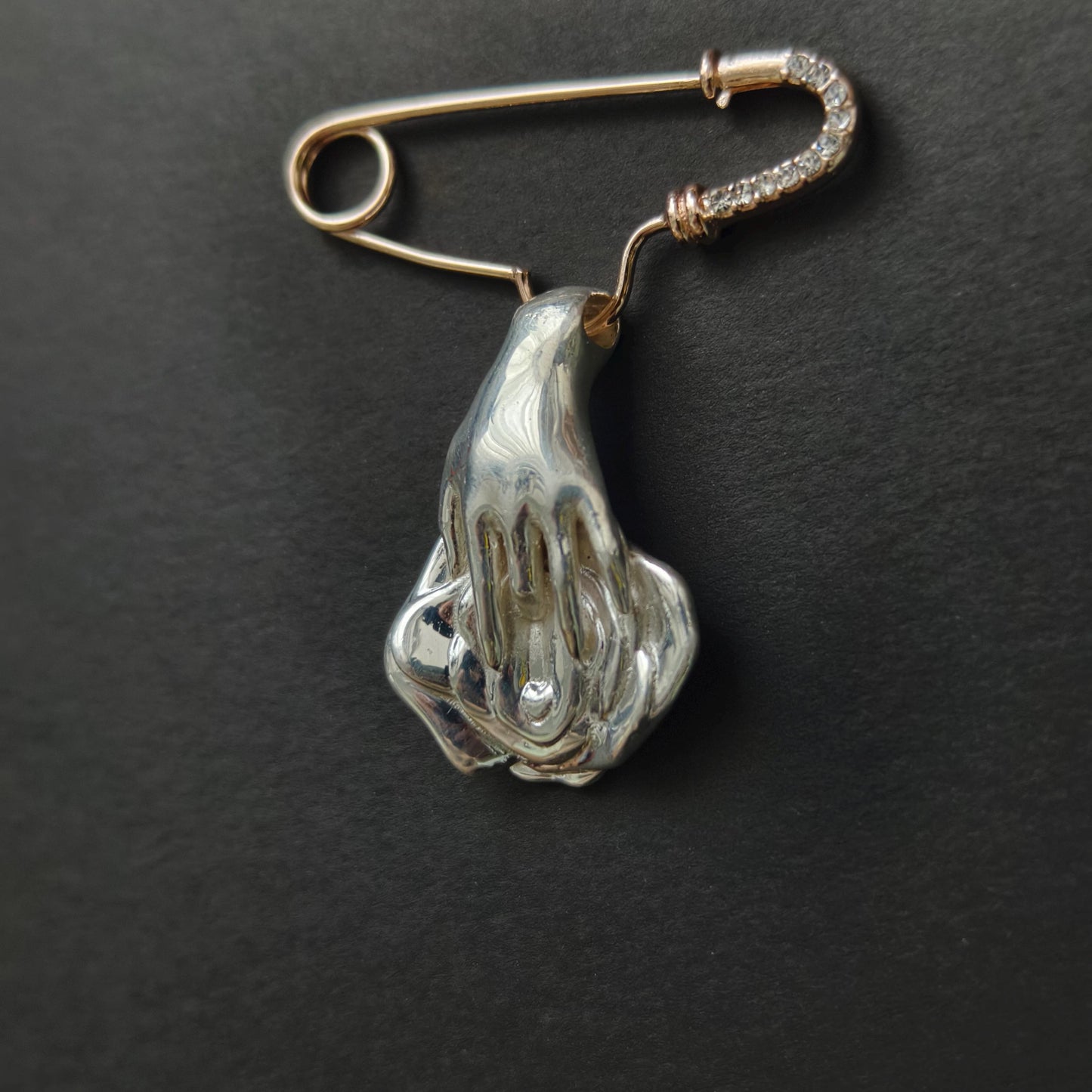 Handmade Silver Nude Art Brooch