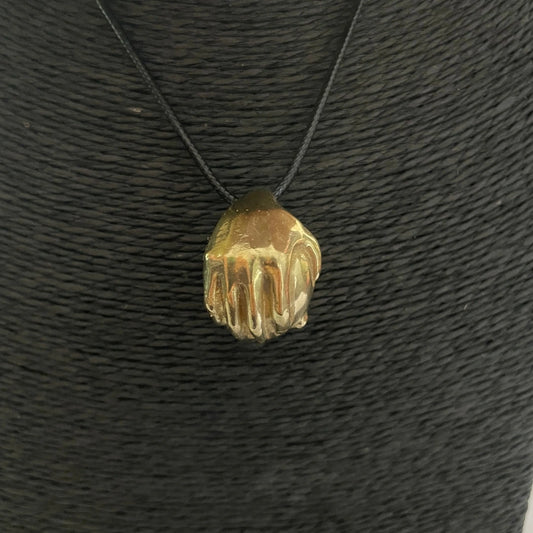 Brass Breast Pendant Necklace
