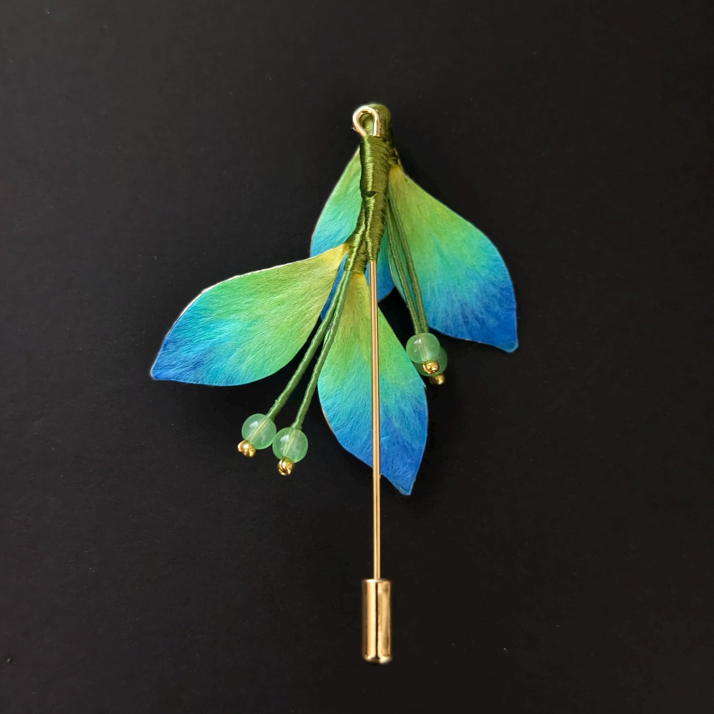 Classic Handmade Silk Flower Brooch