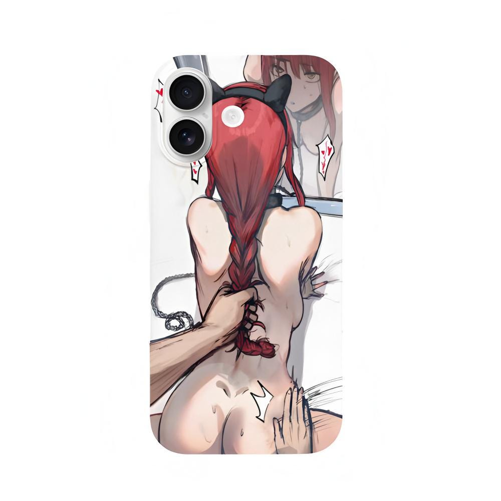 Sensual Beauty Hand-drawn iPhone 16/17 Pro Max Silicone Phone Case