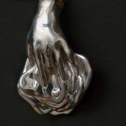 Handmade Silver Nude Art Brooch