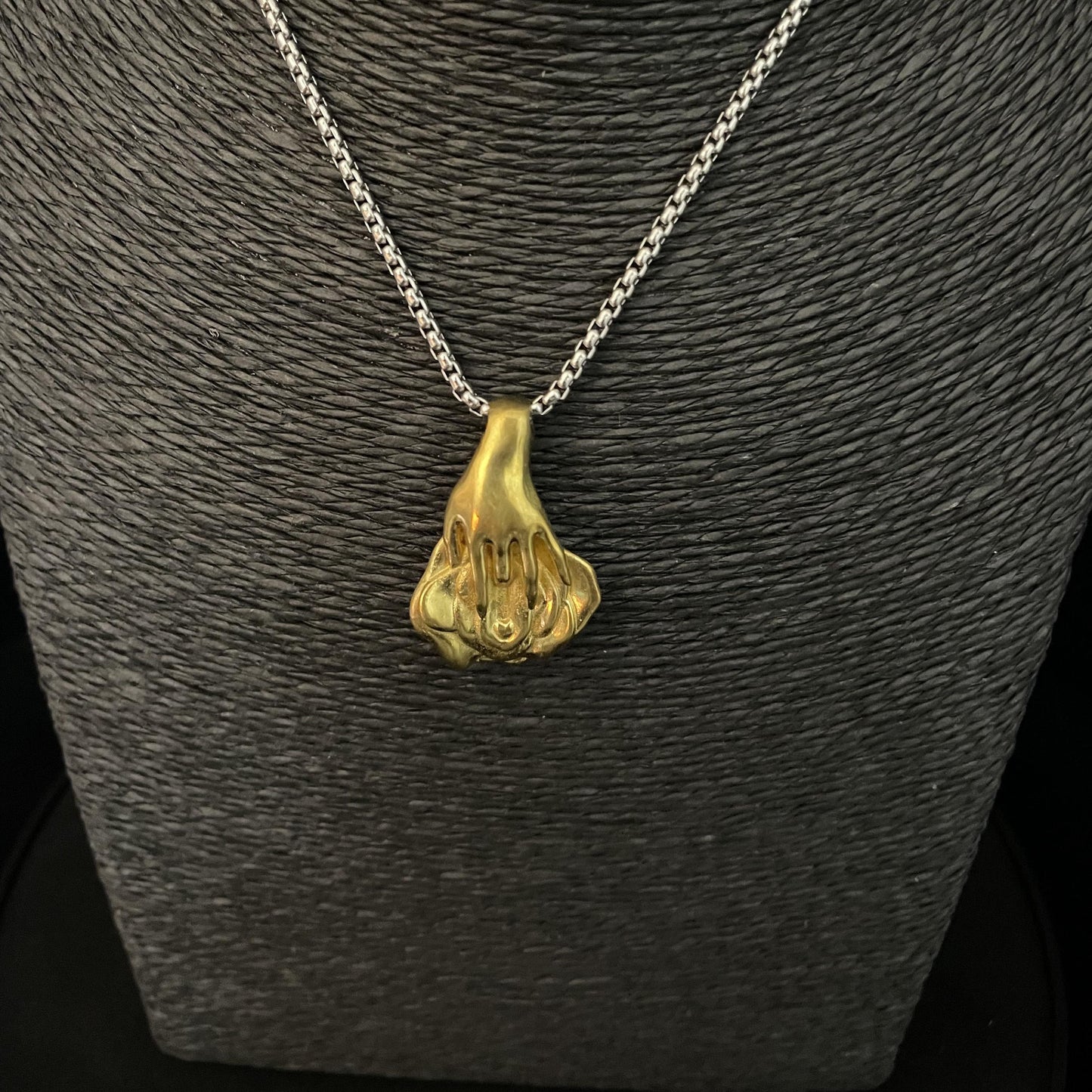 Copper Nude Pendant Necklace