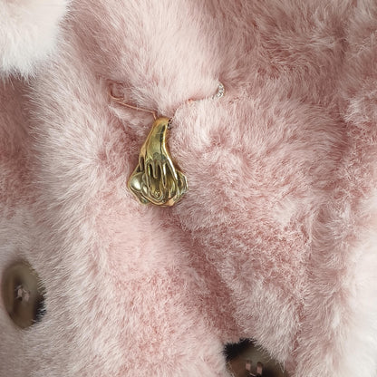 Handmade Copper Nude Art Brooch