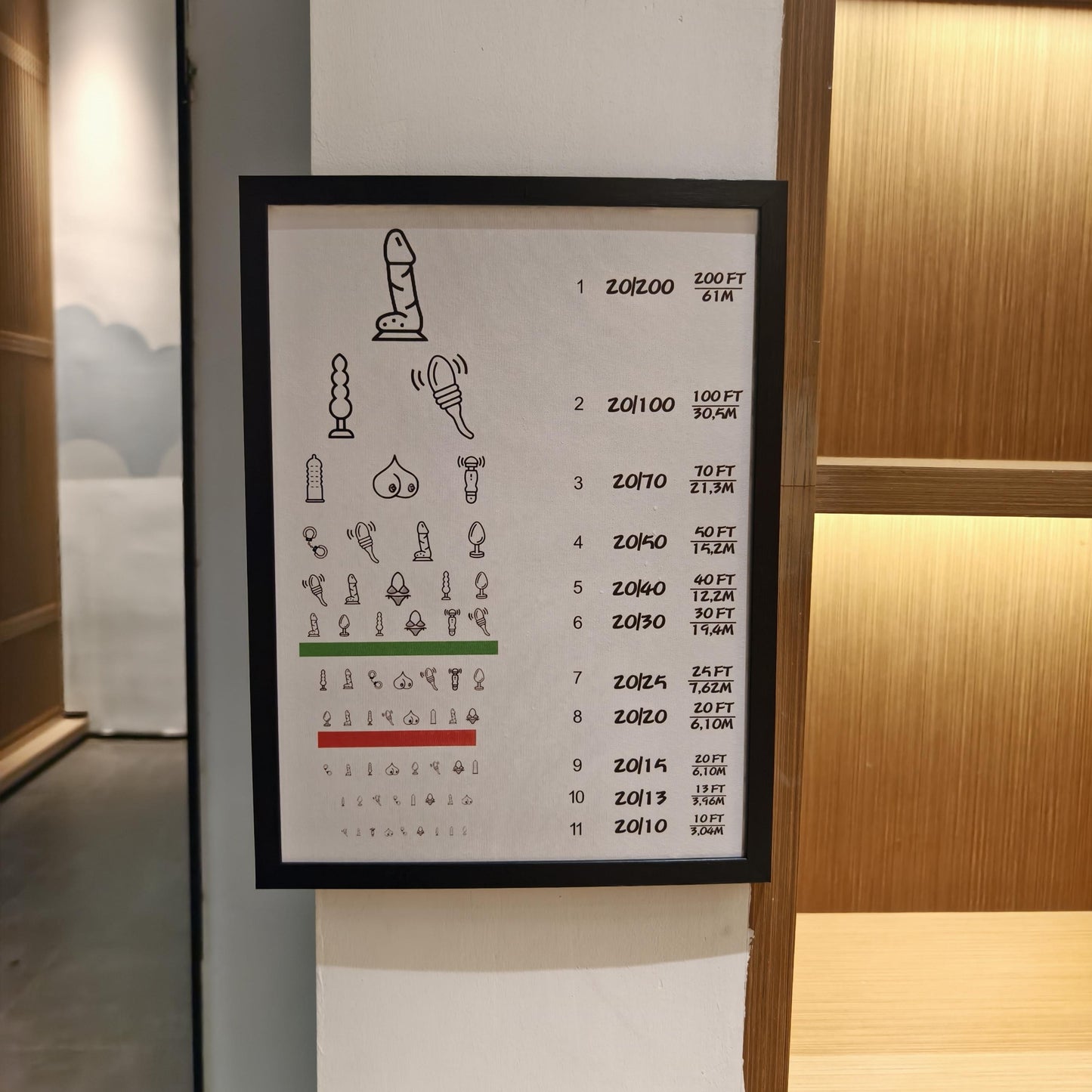 Creative Eye Chart Wall Print