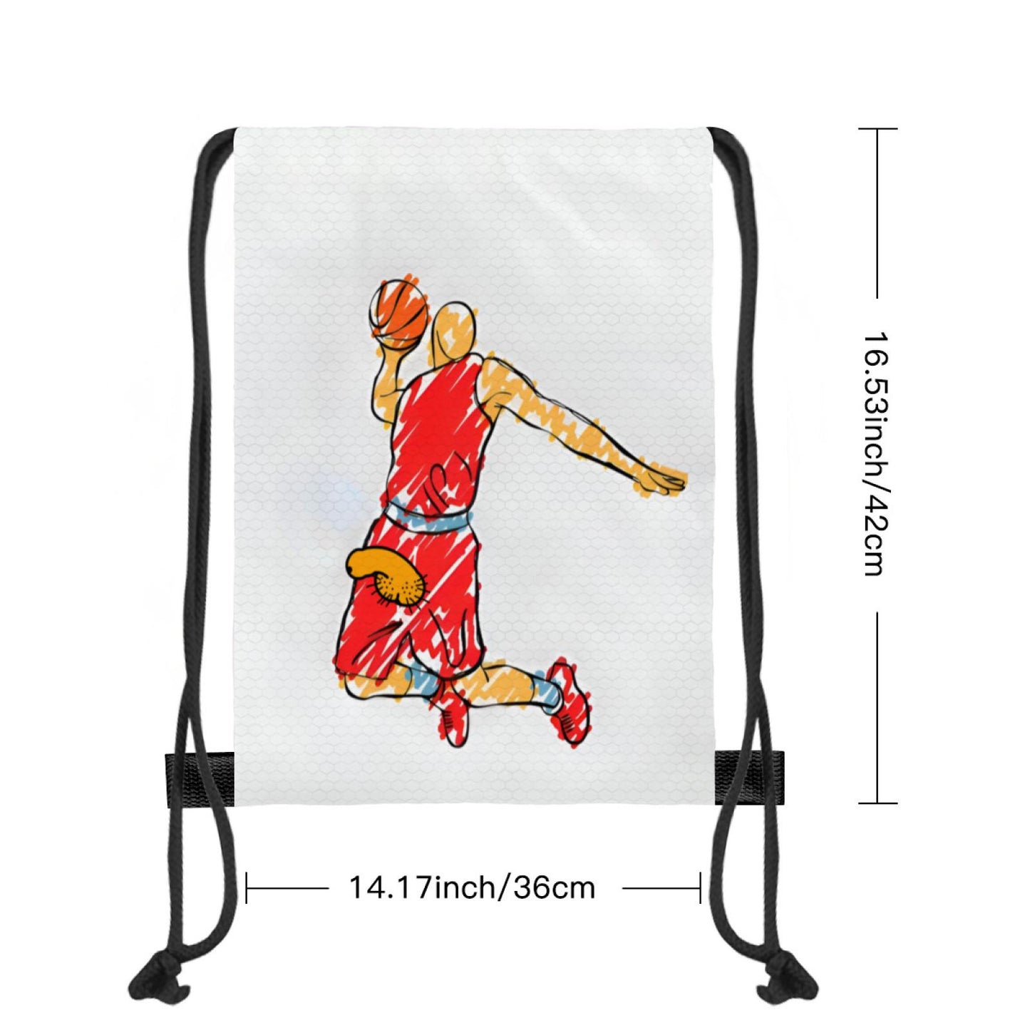 Basketball Drawstring Backpack