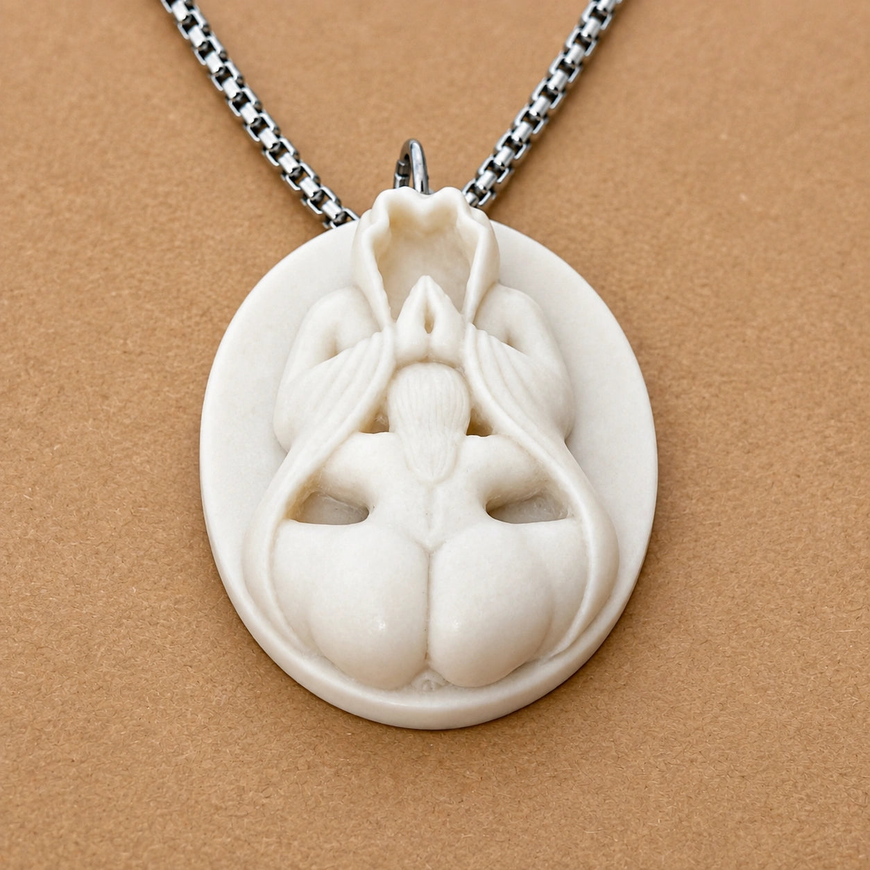 Hand Carved Erotic Necklace