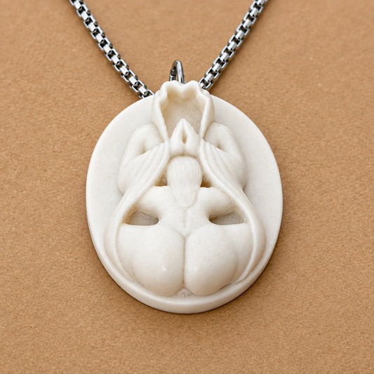 Hand Carved Erotic Necklace