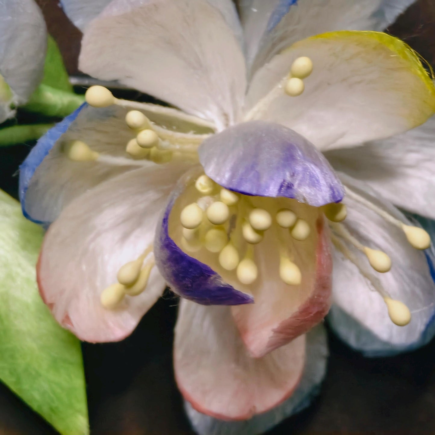 Silk Flower Vintage Brooch