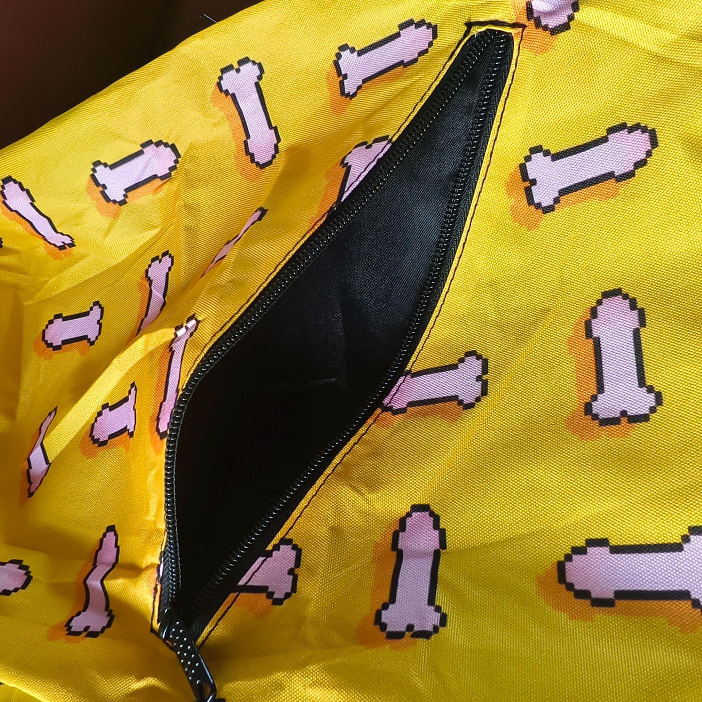 Pixel Cartoon Penis Backpack