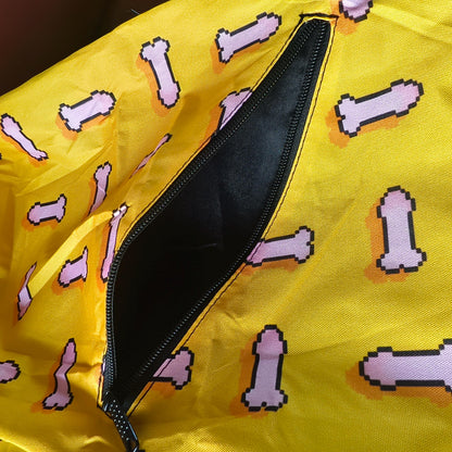 Pixel Cartoon Penis Backpack