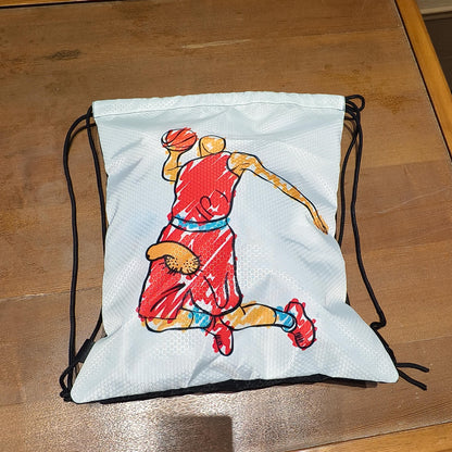 Basketball Drawstring Backpack