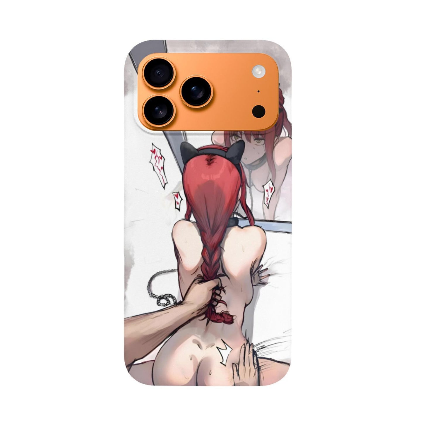 Sensual Beauty Hand-drawn iPhone 16/17 Pro Max Silicone Phone Case