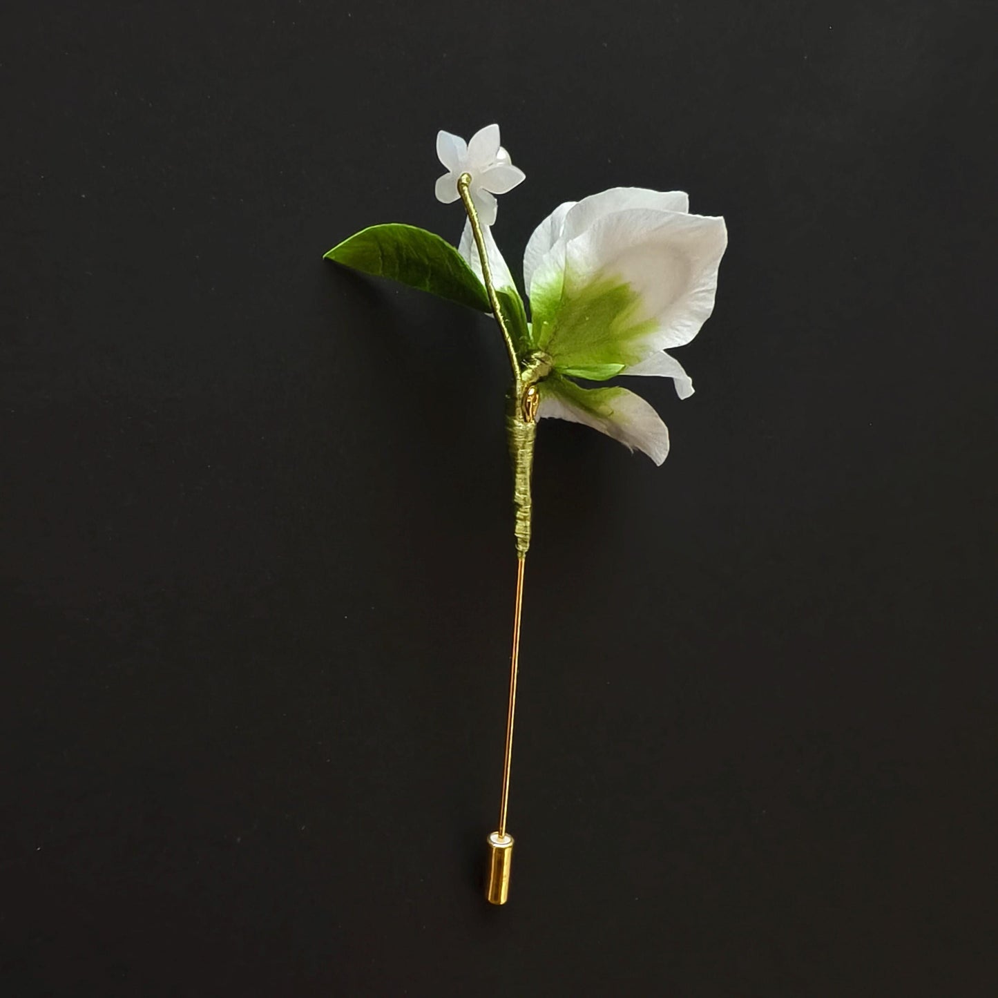 Flower Brooch Pin Handmade Silk Vintage Style Brooch for Women