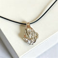Silver Vulva Pendant Necklace