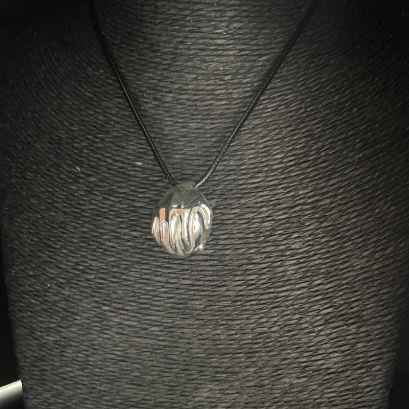 Sterling Silver Nude Body Art Pendant Necklace