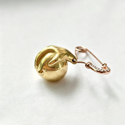 Hand Holding Your Heart Brooch