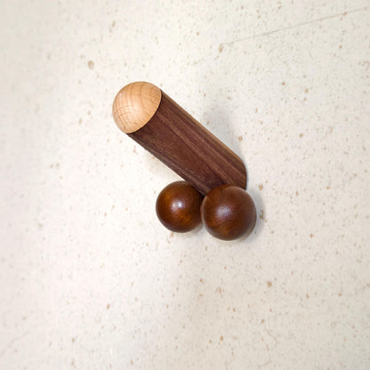 Wooden Penis Wall Hook