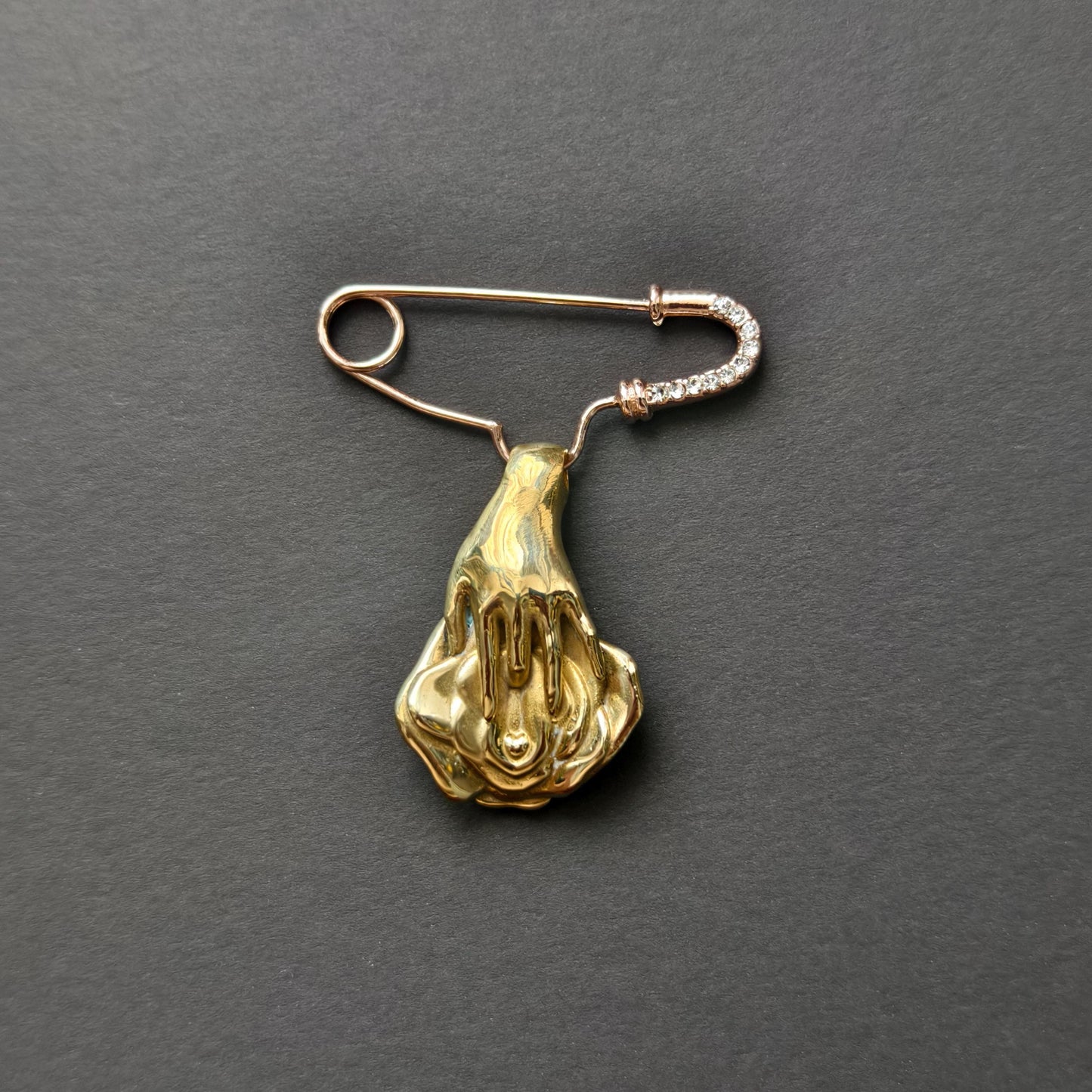 Handmade Copper Nude Art Brooch