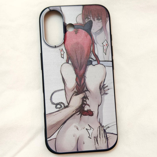 Sensual Beauty Hand-drawn iPhone 16/17 Pro Max Silicone Phone Case