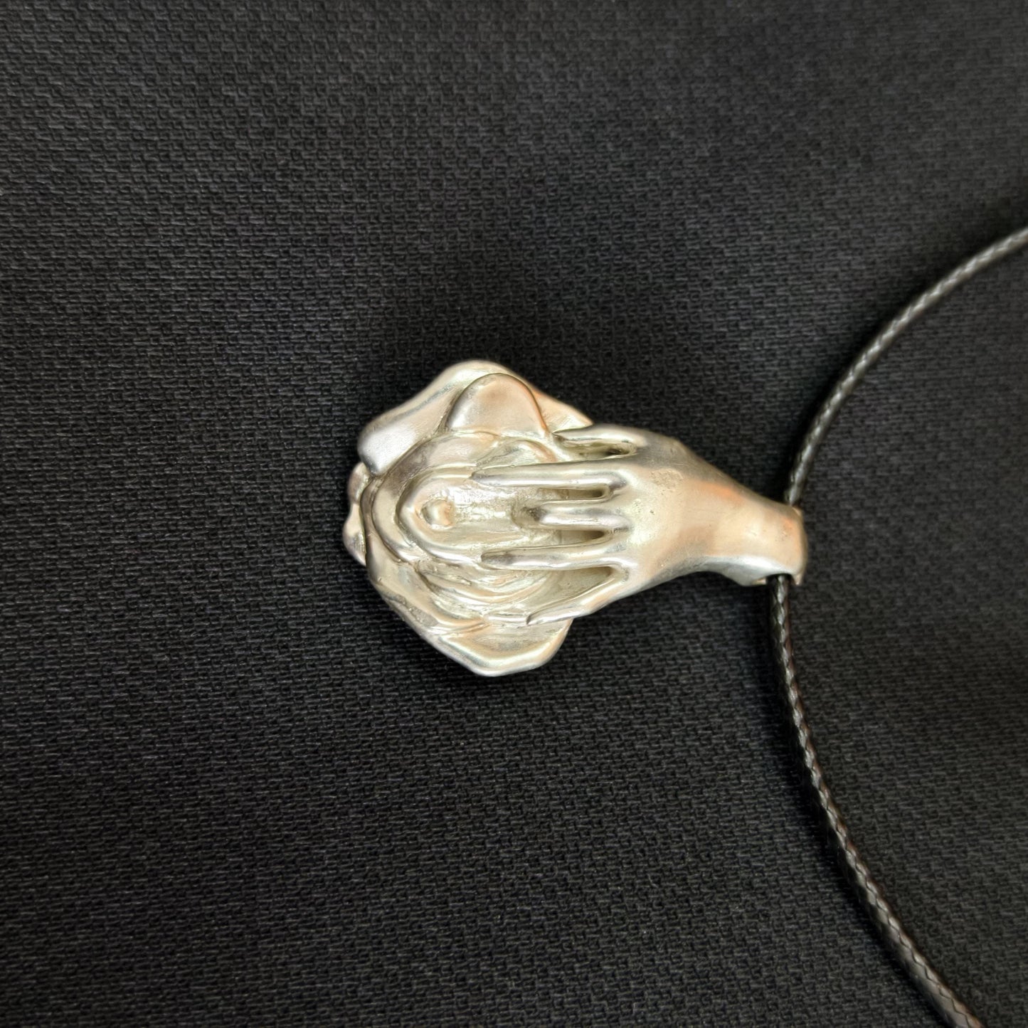 Silver Nude Erotic Necklace