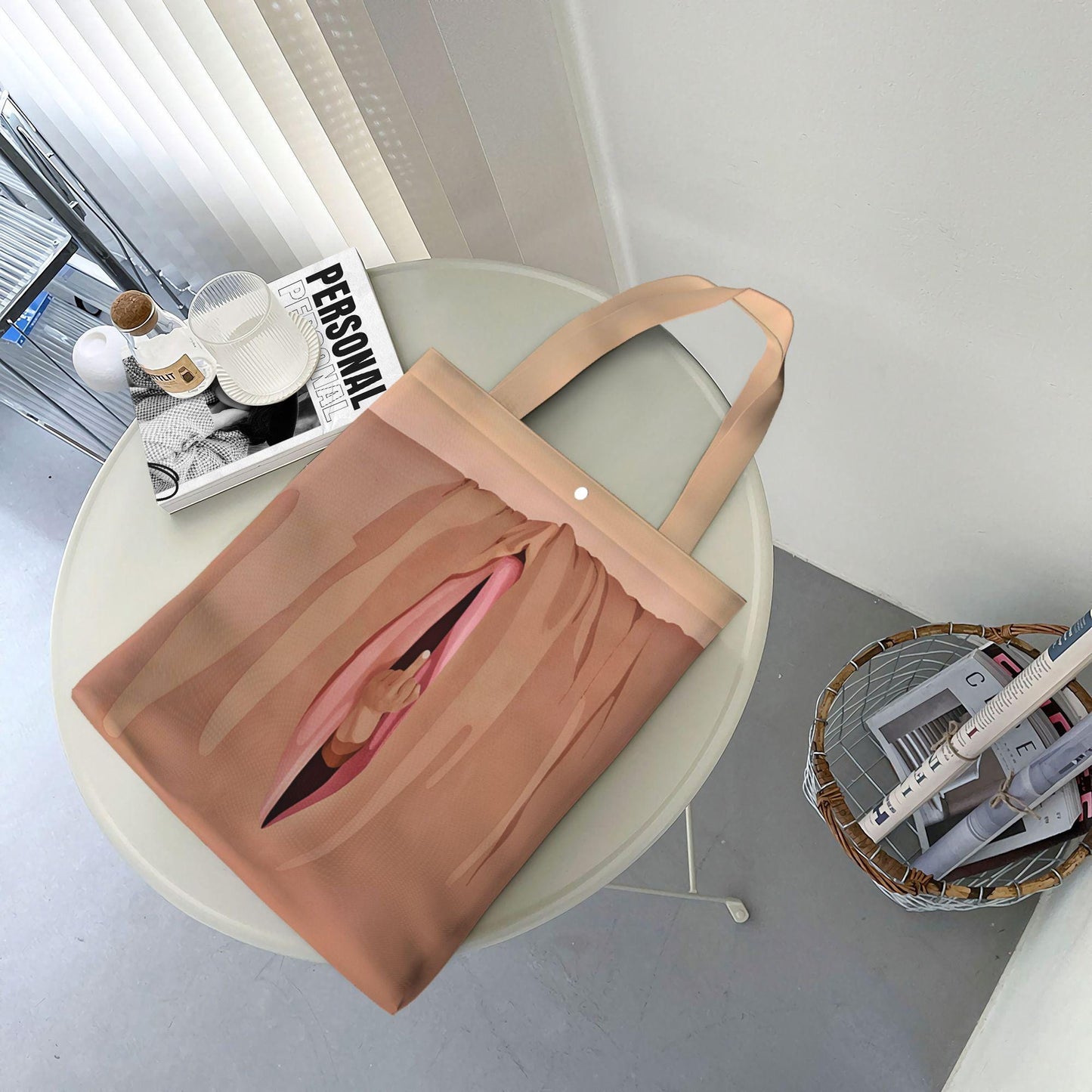 Abstract Female Form Canvas Tote Bag