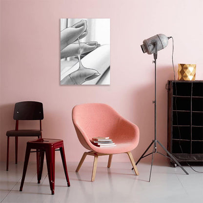 Sensual Beauty Finger Temptation Sketch – Frameless Decorative Wall Art