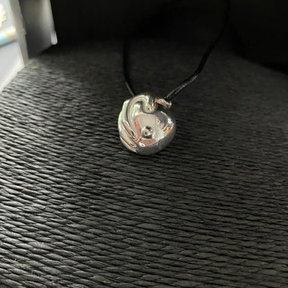 Sterling Silver Nude Body Art Pendant Necklace