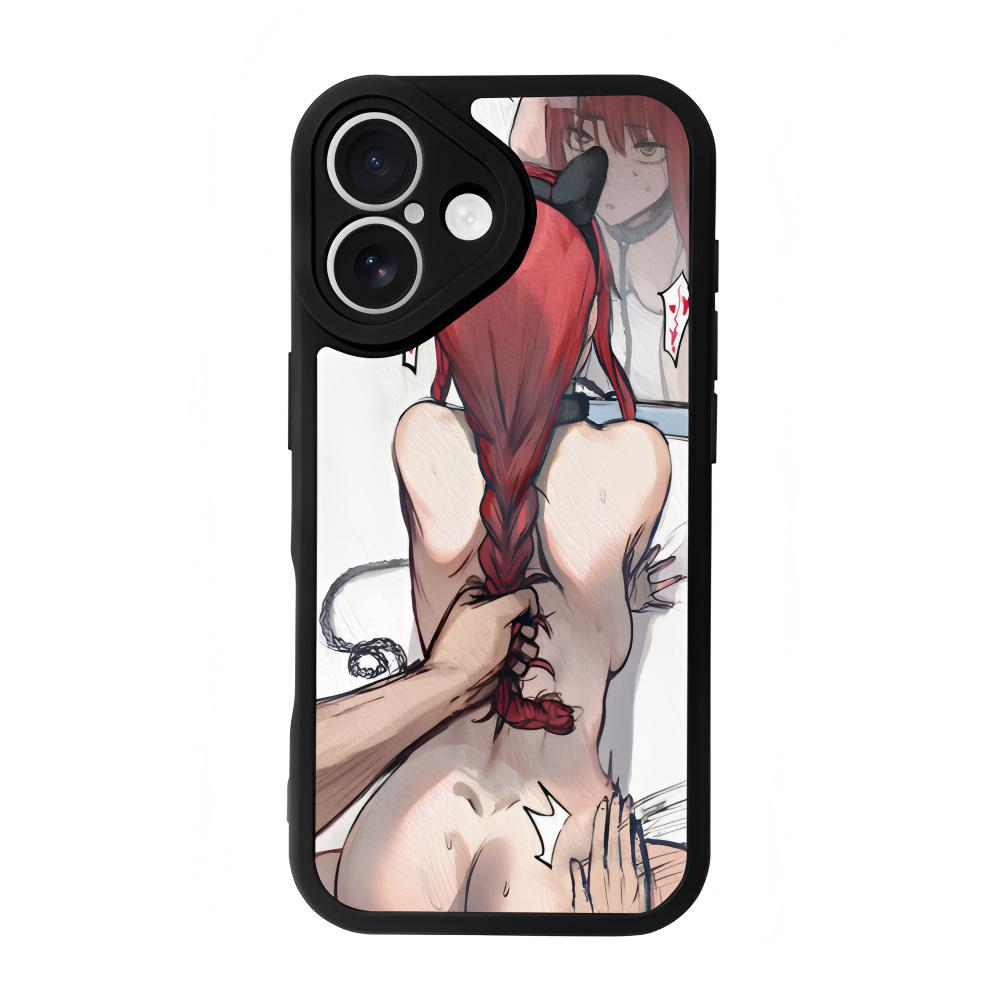 Sensual Beauty Hand-drawn iPhone 16/17 Pro Max Silicone Phone Case