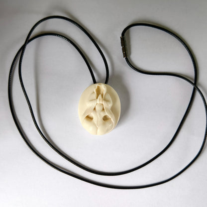 Antler Nude Pendant Necklace