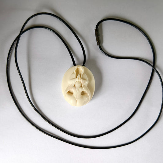 Antler Nude Pendant Necklace