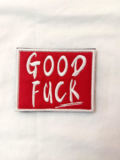 Funny "Good Luck" Velcro Armband Removable Patch