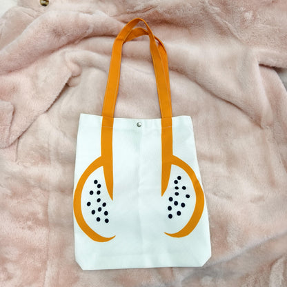 Funny Cartoon Penis Canvas Tote – Prank Adult Art Shoulder & Handbag, Creative Storage Bag