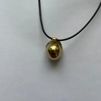 Brass Breast Pendant Necklace