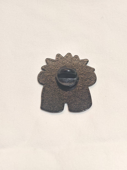 Sexy Hairy Man Metal Pin Badge