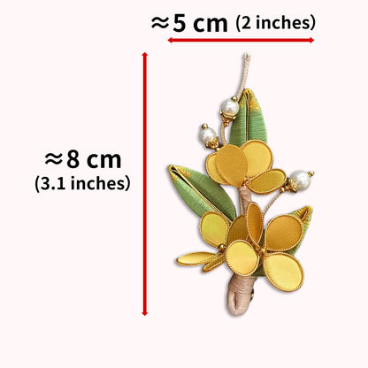 Petal Silk Flower Brooch – Handmade Vintage Chinese Style Pin for Dresses and Parties