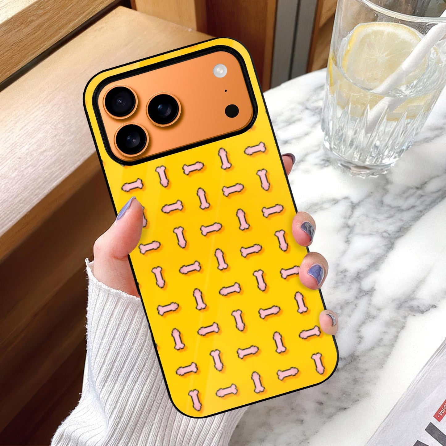 Nude Art Pixel Penis Mirror iPhone 17 Case