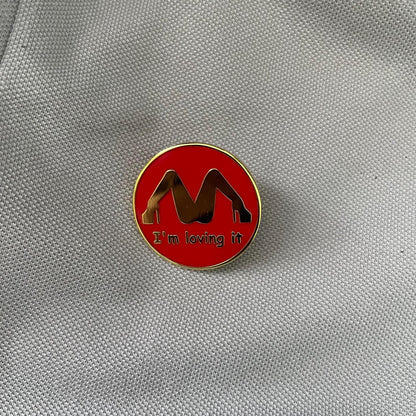 Funny Novelty Metal Pin Brooch – Creative Gag Gift for Clothes, Bags & Jackets