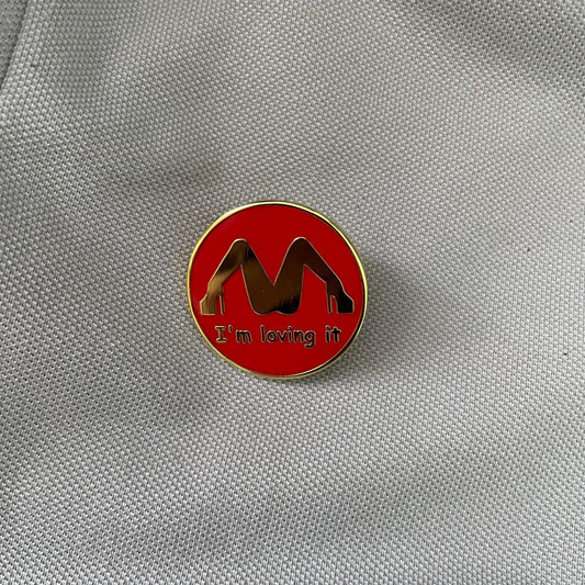 Funny Novelty Metal Pin Brooch – Creative Gag Gift for Clothes, Bags & Jackets