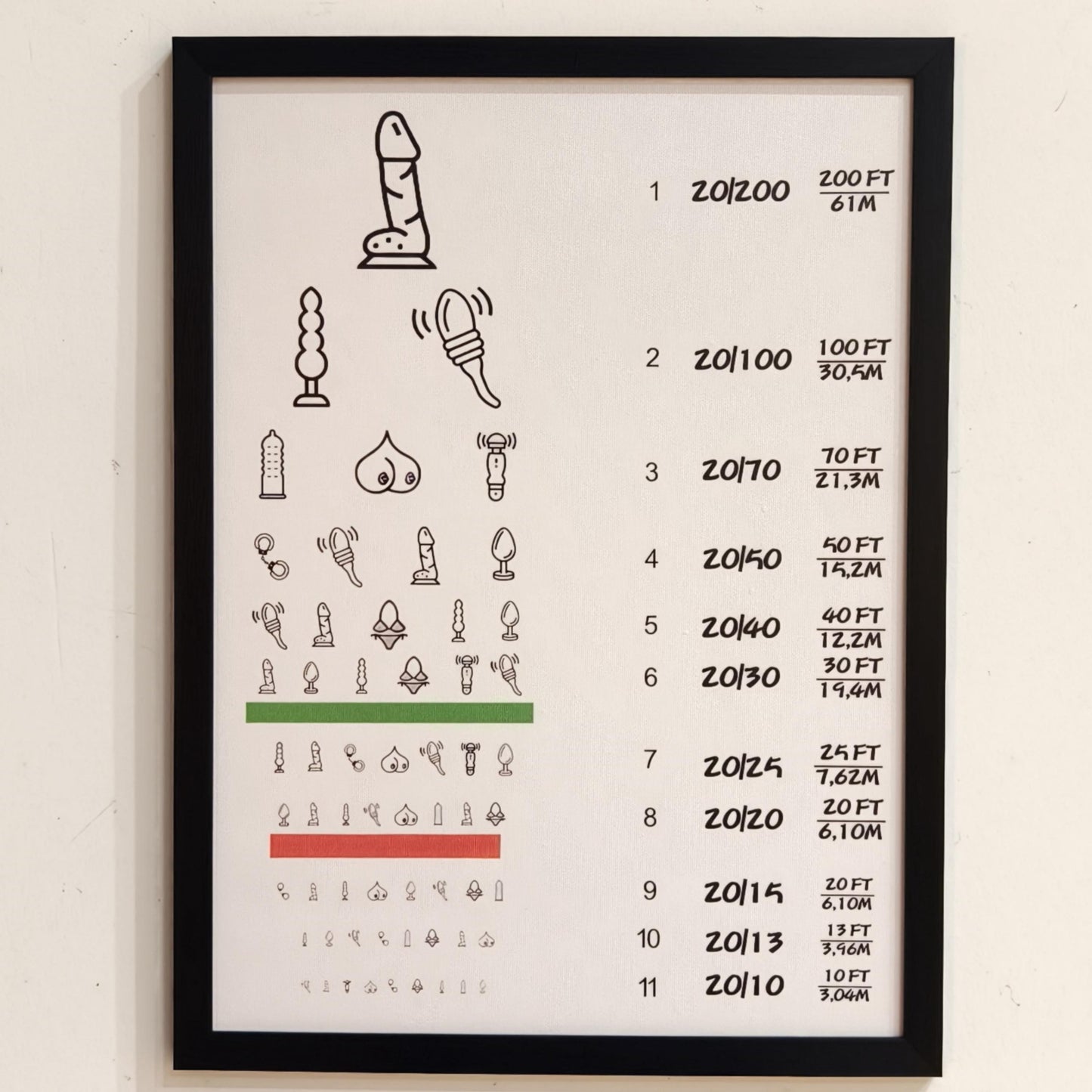 Creative Eye Chart Wall Print
